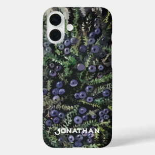 Wilde blauwe kruisbessen iPhone 16 plus hoesje