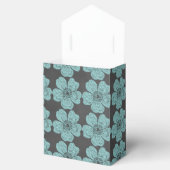 Wilde Blauwgroen Rozen Chalkboard Bedankdoosjes (Geopend)