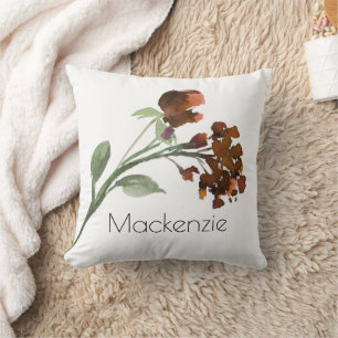 wilde bloei   Terracotta Sinaasappel Boheems Custo Kussen