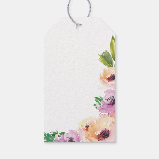 Wilde bloeiende Labels Cadeaulabel (Achterkant)