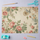 Wilde bloem & antieke roos decoupage cottagecore tissuepapier (Craft)