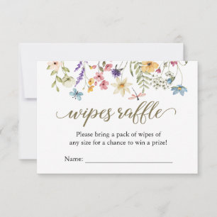 Wilde Bloem Baby in Bloom Wipes Raffle Kaart