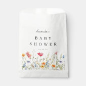 Wilde Bloem Baby Shower Bedankzakje (Voorkant)