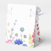 Wilde bloem Baby shower Dank je wel voor doos Bedankdoosjes (Achterkant)