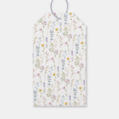 Wilde bloem Baby shower Dank u Labels Cadeaulabel (Achterkant)