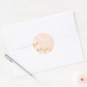 Wilde Bloem Bedankt Sticker (Envelop)
