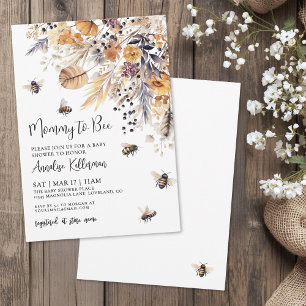 Wilde Bloem Bij Baby Shower Kaart