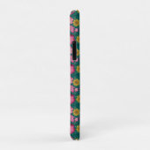 Wilde bloem Blauwgroen Floral, gepersonaliseerd Case-Mate iPhone Case (Achterkant/rechts)