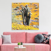 Wilde bloem bloei canvas afdruk (Insitu (Woonkamer))