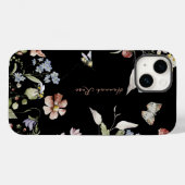 Wilde Bloem Bloemrijke Hommels | Monogram  Case-Mate iPhone Case (Achterkant (horizontaal))