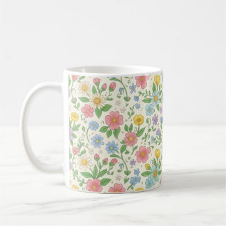 Wilde bloem bloemrijke keramische koffiemok | Cott
