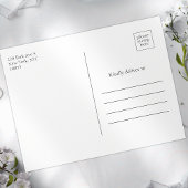 wilde bloem | Boho Arch Foto Sla de datum op Briefkaart