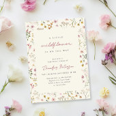 Wilde bloem Boho babyshower uitnodiging