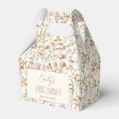 Wilde bloem Boho Bruidsdouche In Bloom Tuin Bedankdoosjes (Voorkant Zijde)