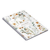 Wilde bloem Boho kleur Notitieboek (Rechterzijde)