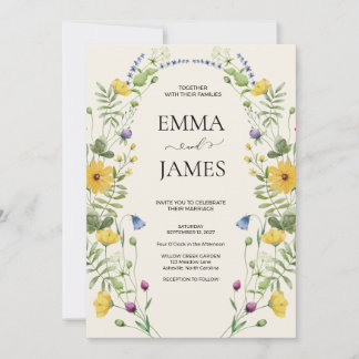 Wilde Bloem Boho Minimalistische Moderne Weide Tro Kaart