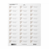 Wilde Bloem Boho Retouradres Label (Full Sheet)