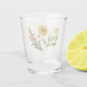 Wilde Bloem Boho Rustiek Shot Glas (Achterkant)