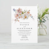 Wilde bloem Boho tuin Aanvraag Kaart (Staand voorkant)