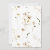 Wilde bloem Boho tuin Aanvraag Kaart (Achterkant)