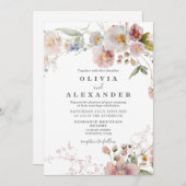 Wilde bloem Boho tuin Aanvraag Kaart (Voorkant / Achterkant)