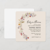 Wilde Bloem Boho Tuin Baby In Bloei Kaart (Voorkant / Achterkant)