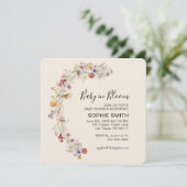 Wilde Bloem Boho Tuin Baby In Bloei Kaart (Staand voorkant)