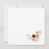 Wilde Bloem Boho Tuin Baby In Bloei Kaart (Achterkant)