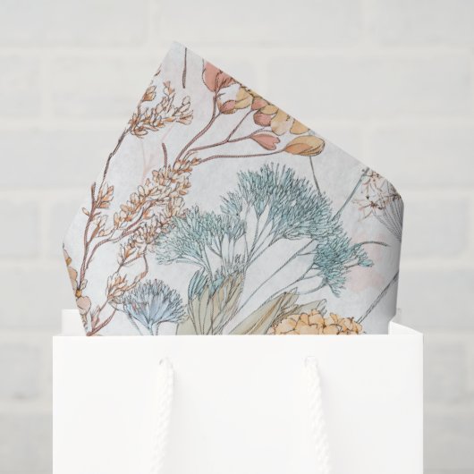 Wilde Bloem Botanisch Tissuepapier (Cadeauzakje)