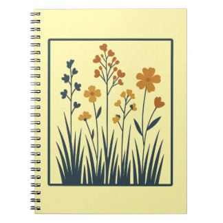 Wilde Bloem Botanische Bloem Natuur Esthetiek Notitieboek