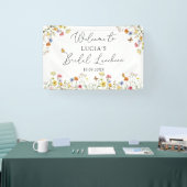 Wilde bloem Botanische Bridal Luncheon Welkom Spandoek (Beurs)