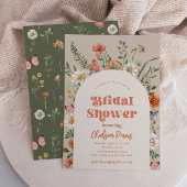 Wilde bloem Bridal Shower | Bridal Kaart