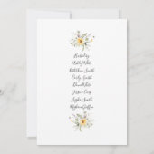 Wilde bloem Bridal Shower Invitation Sjabloon Kaart (Achterkant)