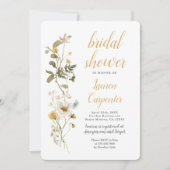 Wilde bloem Bridal Shower Kaart (Voorkant)