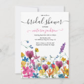 Wilde bloem Bridal Shower Kaart (Voorkant)