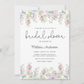 Wilde bloem Bridal Shower Kaart (Voorkant)