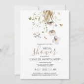 Wilde bloem Bridal Shower Kaart (Voorkant)