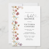 Wilde bloem Bridal Shower Save The Date (Voorkant)