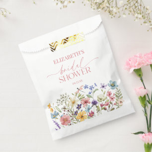 Wilde Bloem Bruids Shower Bedankzakje