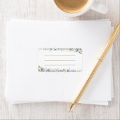 Wilde Bloem Bruiloft Envelop Adres Label (Insitu)