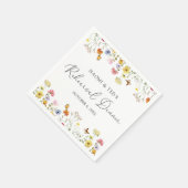Wilde bloem Butterflies Boho Rehearsal Dinner Servet (Hoek)