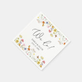 Wilde bloem Butterflies Boho we wedden Servet (Hoek)