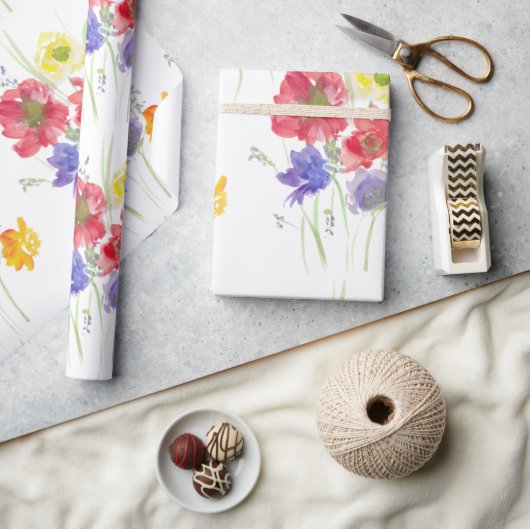 Wilde bloem cadeaupapier (Crafts)