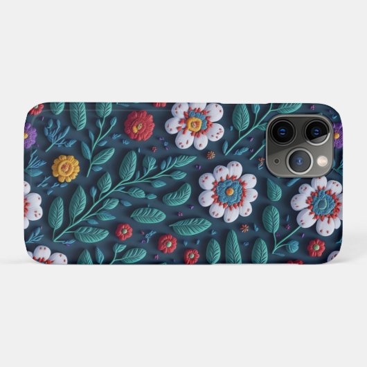 Wilde bloem Case-Mate iPhone case (Achterkant (horizontaal))