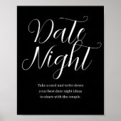 Wilde bloem Datum Nachtelijke ideeëngebarentaal Na Poster (Voorkant)