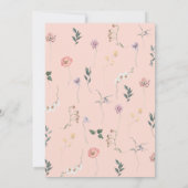 Wilde bloem De lente draait om de viering Kaart (Achterkant)