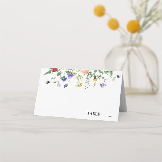 Wilde Bloem en Bij Naam Plaatskaarten (Voorkant)