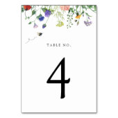 Wilde bloem en Bij Tafelnummer (Achterkant)