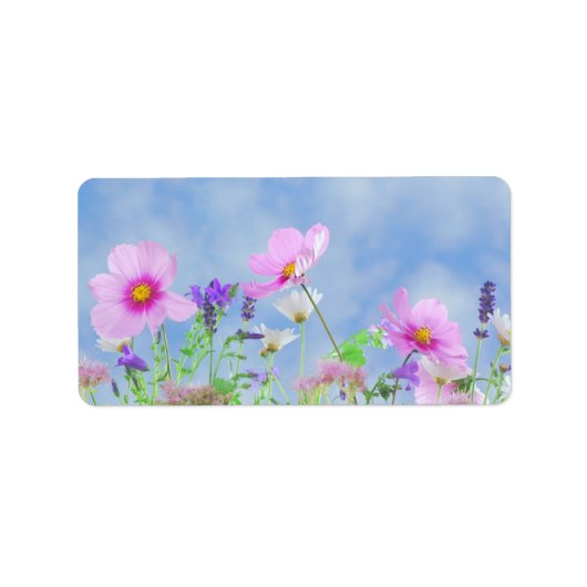 Wilde bloem etiket (Voorkant)