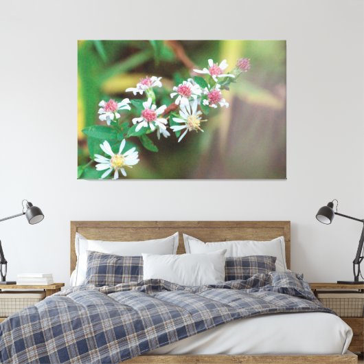 Wilde bloem Extra Groot Canvas (Insitu (Slaapkamer))